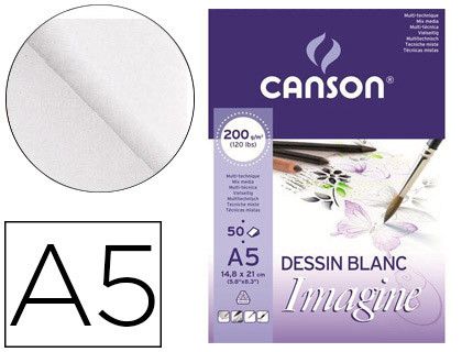 Canson bloc imagine 50 hojas 200g. A5 200006009