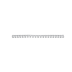 Canutillo GBC WIRE paso US 10MM (Caja 100), negro