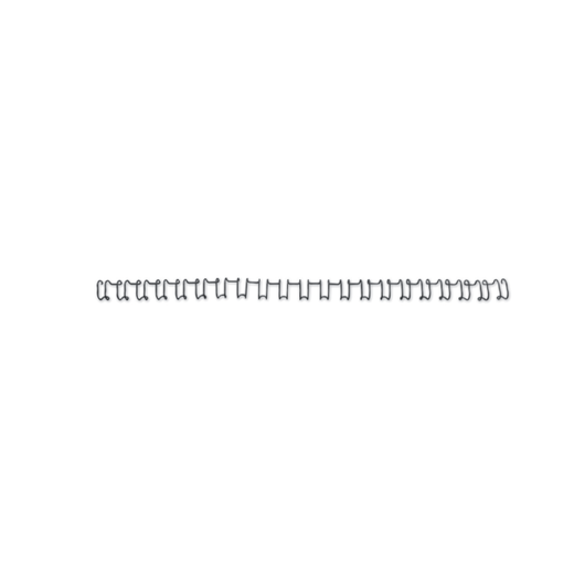 Canutillo GBC WIRE paso US 10MM (Caja 100), negro