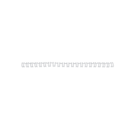 Canutillo GBC WIRE paso US 12MM (Caja 100), blanco