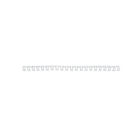 Canutillo GBC WIRE paso US 12MM (Caja 100), blanco