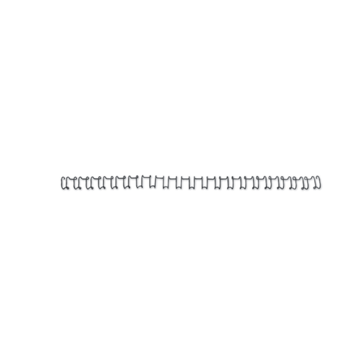 Canutillo GBC WIRE paso US 12MM (Caja 100), negro
