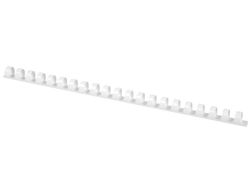Canutillo q-connect redondo 14 mm plastico blanco capacidad 130 hojas caja de 100 unidades