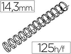 Canutillos GBC Wire 14.3 mm negro (100 unidades)