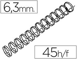 Canutillos GBC Wire 6,3 mm negro (100 unidades)