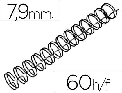 Canutillos GBC Wire 7,9 mm negro (100 unidades)