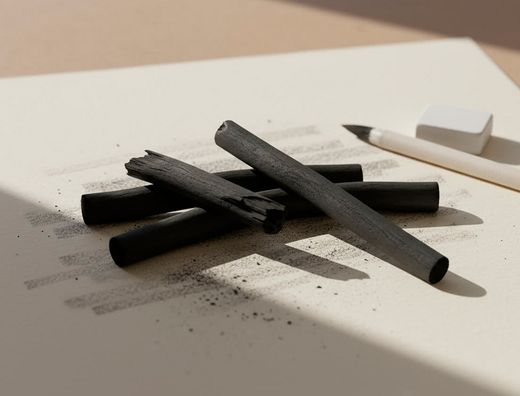 Carboncillo redondo para dibujo liderpapel caja de 12 unidades diametros surtidos