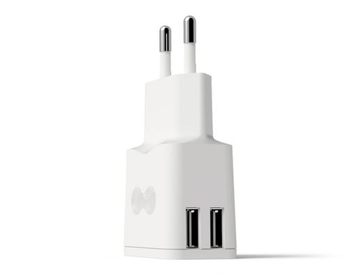 Cargador de pared groovy 2 usb color blanco