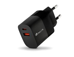 Cargador ngs de pared gan ultrarapido para portatil 30w usb-c + usb-a
