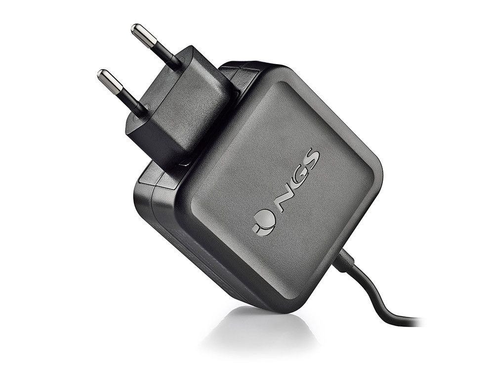 Cargador universal ngs de pared para portatil 45w tipo c 5v/9v/12v/15v-3a 20v/2,25a