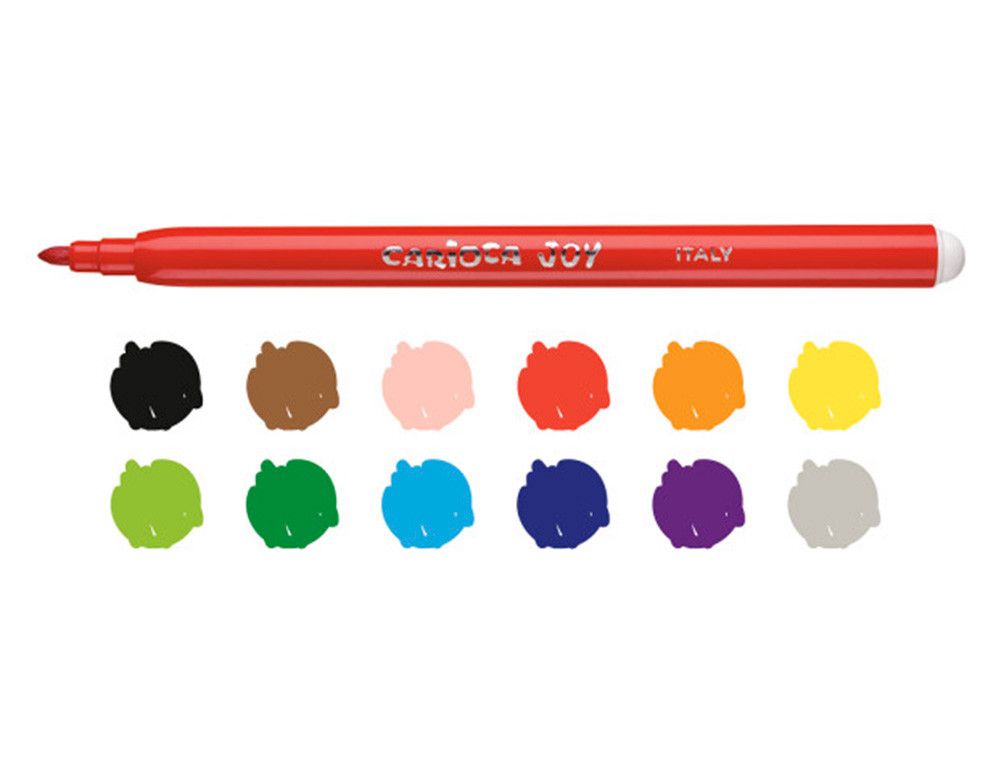 Carioca Caja 12 rotuladores Joy 40614