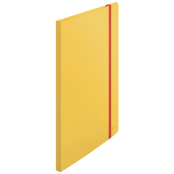 Carpeta 20 fundas Leitz Cosy Plus con 3 solapas y cierre con goma, DIN A4, amarillo
