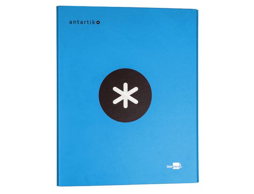 Carpeta 4 Anillas 40 mm Mixtas Liderpapel Antartik A4 Forrada Color Azul