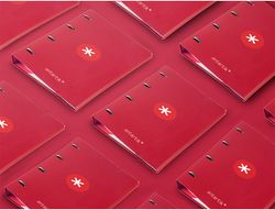 Carpeta 4 anillas 40 mm mixtas liderpapel antartik A4 forrada color frambuesa