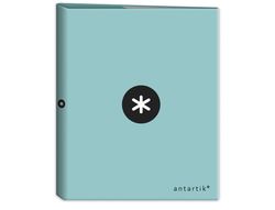 Carpeta 4 anillas 40 mm mixtas liderpapel antartik a4 forrada color menta