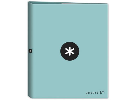 Carpeta 4 anillas 40 mm mixtas liderpapel antartik a4 forrada color menta