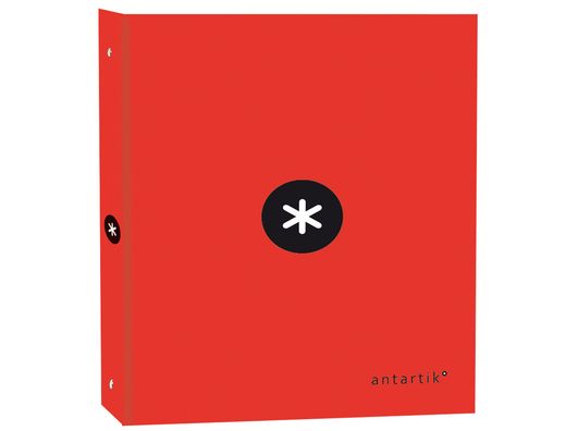 Carpeta 4 Anillas 40 mm Mixtas Liderpapel Antartik A4 Forrada Color Rojo