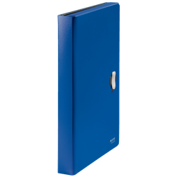 Carpeta acordeón Leitz Recycle. PP. 5 compartimentos expandibles más 1 frontal fijo. DIN A4, azul