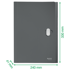 Carpeta acordeón Leitz Recycle. PP. 5 compartimentos expandibles más 1 frontal fijo. DIN A4, azul