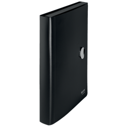 Carpeta acordeón Leitz Recycle. PP. 5 compartimentos expandibles más 1 frontal fijo. DIN A4. negro