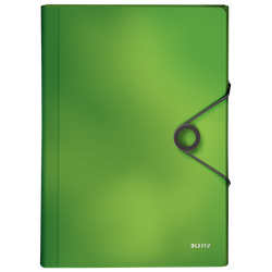 Carpeta acordeón Solid. PP. Con 6 separadores más 1 extra ancho. DIN A4, verde