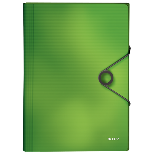 Carpeta acordeón Solid. PP. Con 6 separadores más 1 extra ancho. DIN A4, verde