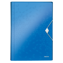 Carpeta acordeón WOW. PP. 6 separadores más 1 extra ancho. DIN A4, azul
