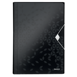 Carpeta acordeón WOW. PP. 6 separadores más 1 extra ancho. DIN A4, negro