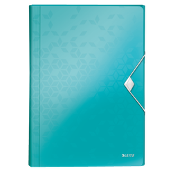 Carpeta acordeón WOW. PP. 6 separadores más 1 extra ancho. DIN A4, turquesa