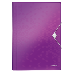 Carpeta acordeón WOW. PP. 6 separadores más 1 extra ancho. DIN A4, violeta