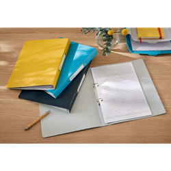Carpeta anillas Leitz Cosy, 2 x 25mm RR, DIN A4, amarillo