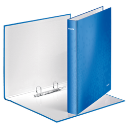 Carpeta anillas Leitz WOW. 2 anillas D 25 mm. DIN A4+ azul