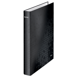 Carpeta anillas Leitz WOW. 2 anillas D 25 mm. DIN A4+ negro