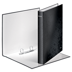 Carpeta anillas Leitz WOW. 2 anillas D 25 mm. DIN A4+ negro