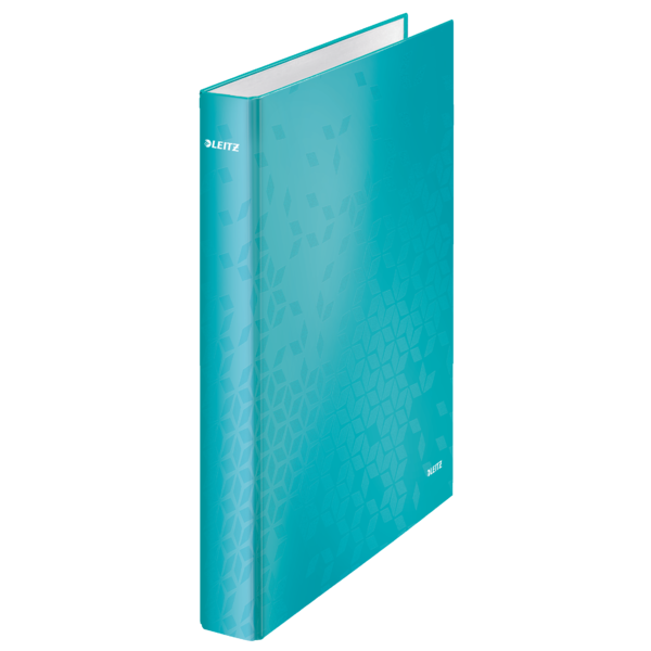 Carpeta anillas Leitz WOW. 2 anillas D 25 mm. DIN A4+ turquesa