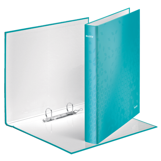 Carpeta anillas Leitz WOW. 2 anillas D 25 mm. DIN A4+ turquesa