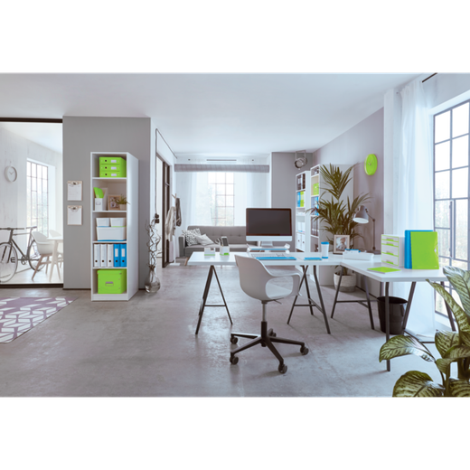 Carpeta anillas Leitz WOW. 2 anillas D 25 mm. DIN A4+ verde