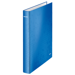 Carpeta anillas Leitz WOW. 4 anillas D 25 mm. DIN A4+ azul
