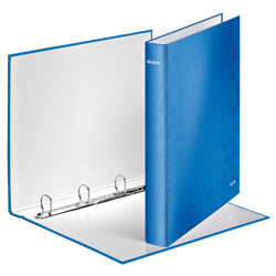 Carpeta anillas Leitz WOW. 4 anillas D 25 mm. DIN A4+ azul