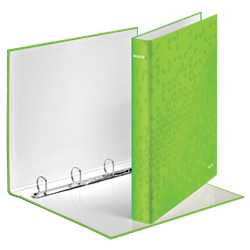 Carpeta anillas Leitz WOW. 4 anillas D 25 mm. DIN A4+ turquesa