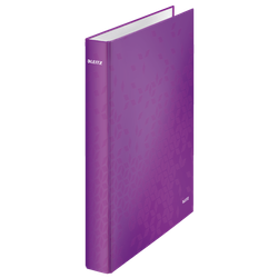 Carpeta anillas Leitz WOW. 4 anillas D 25 mm. DIN A4+ violeta