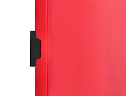 Carpeta beautone dossier pinza lateral 35360 polipropildin-a4 roja 25 h. pinza desliz-pack de 10 retractilado