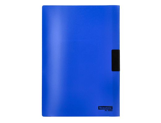 Carpeta beautone dossier pinza lateral 45302 polipropildin-a4 azul 25 h. pinza desliz-pack de 10 retractilado