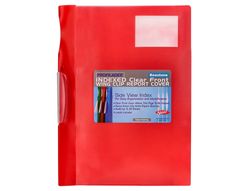 Carpeta beautone dossier pinza lateral 48380 polipropildin-a4 roja pinza giratoria -pack de 10 retractilado