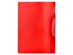 Carpeta beautone dossier pinza lateral 48380 polipropildin-a4 roja pinza giratoria -pack de 10 retractilado