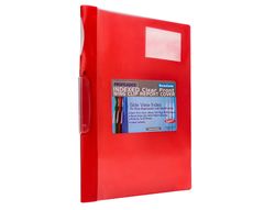 Carpeta beautone dossier pinza lateral 48380 polipropildin-a4 roja pinza giratoria -pack de 10 retractilado