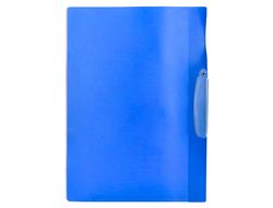 Carpeta beautone dossier pinza lateral 48382 polipropildin-a4 azul pinza giratoria -pack de 10 retractilado