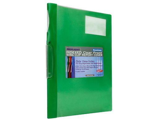Carpeta beautone dossier pinza lateral 48383 polipropildin a4 verde pinza giratoria -pack de 10 retractilado