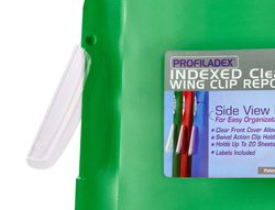 Carpeta beautone dossier pinza lateral 48383 polipropildin a4 verde pinza giratoria -pack de 10 retractilado