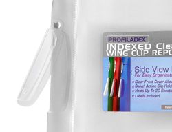 Carpeta beautone dossier pinza lateral 48384 polipropildin-a4 incolora pinza giratori-pack de 10 retractilado